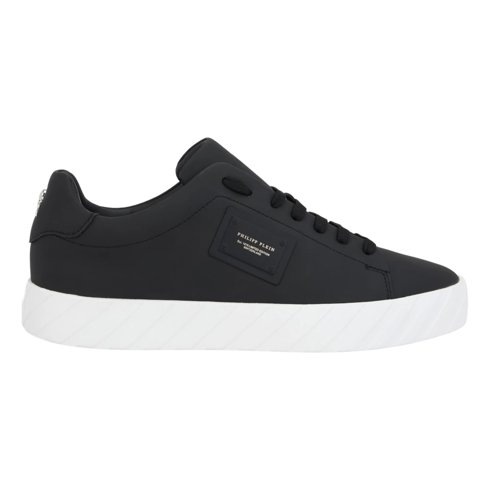Philipp Plein Lo-Top Sneakers Placca unisex Schoenen Zwart