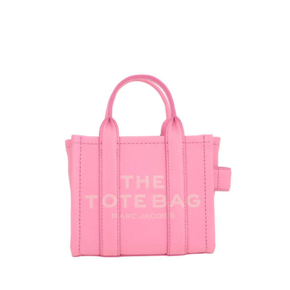 Marc Jacobs Rosa Hammare Läder Tote Väska Pink, Dam