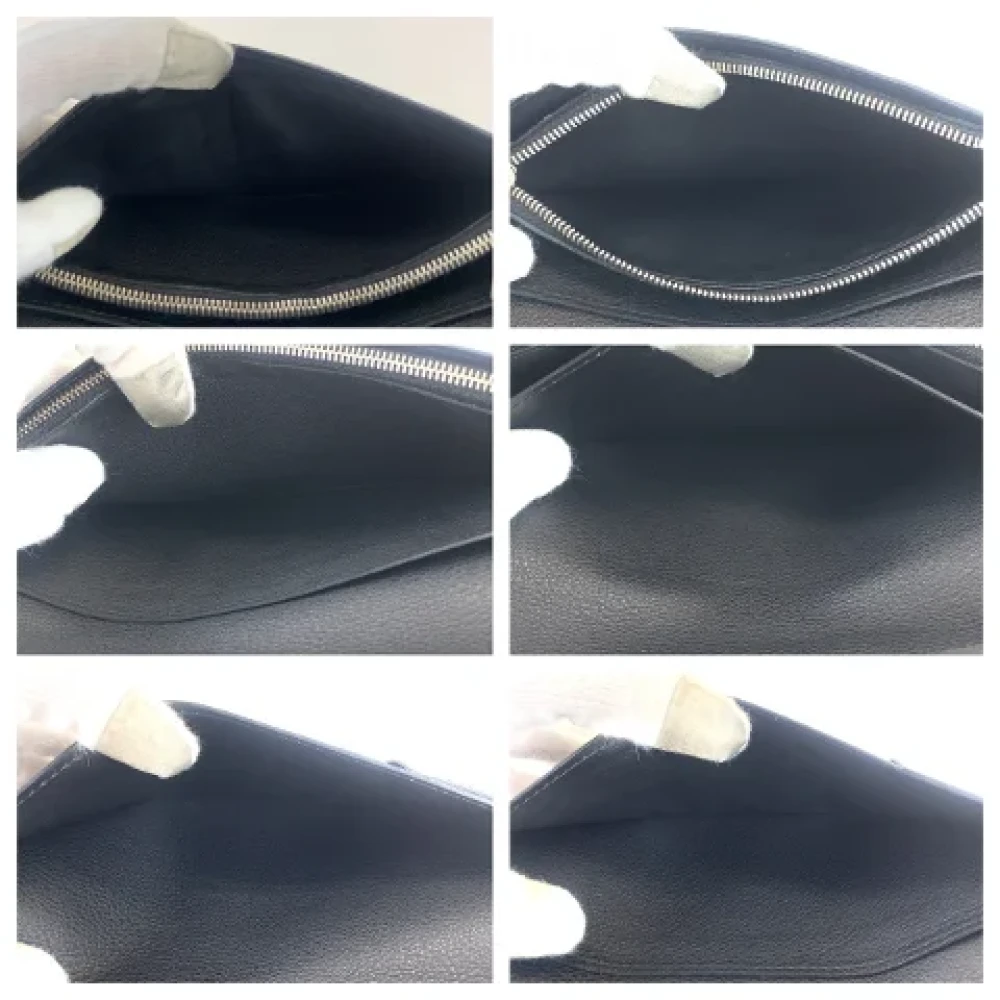 Louis Vuitton Vintage Pre-owned Leather wallets Black Heren
