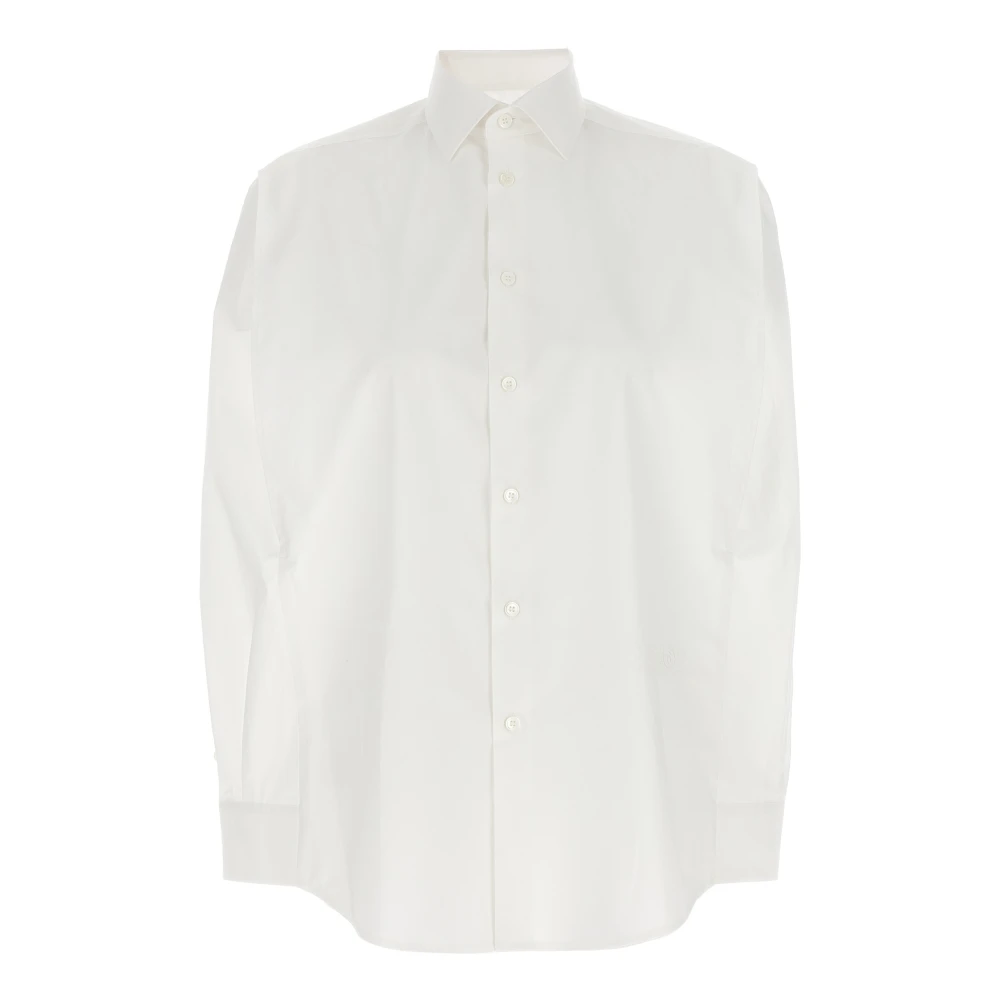 Mm6 Maison Margiela Women's White Shirts, M, Shirts