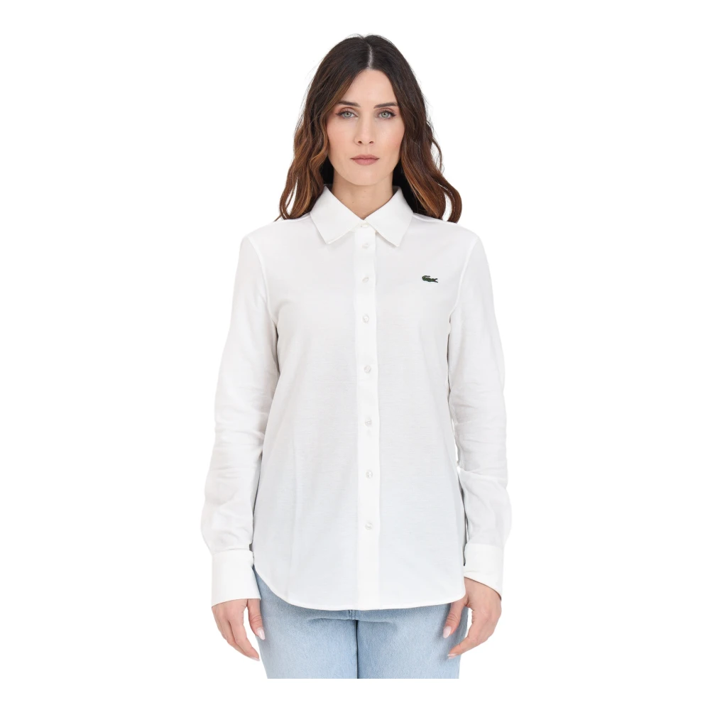Lacoste Shirts White Dames