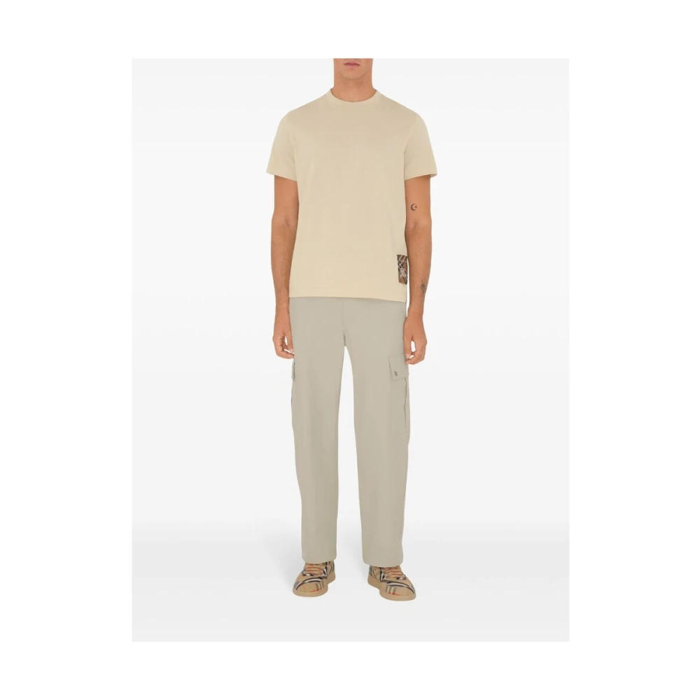 Burberry Equestrian Knight Jersey T-shirt Beige Heren