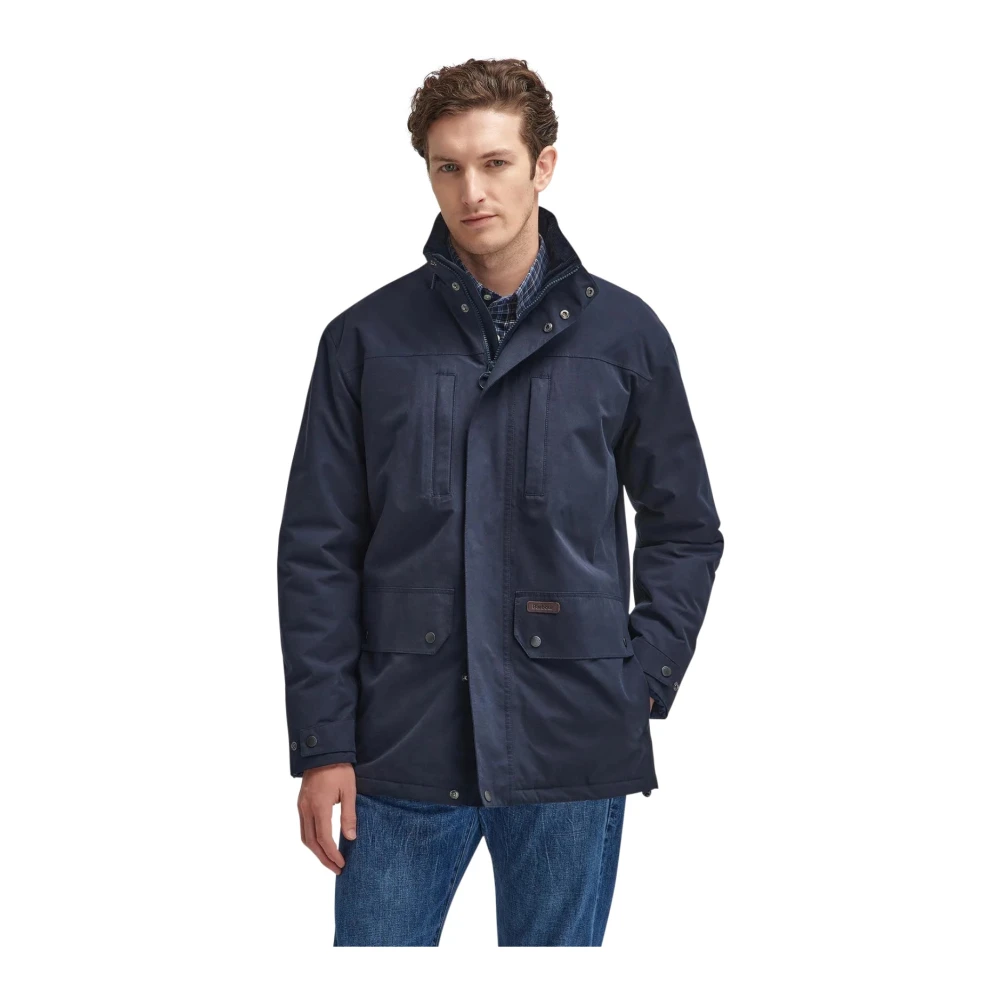 Barbour Donkerblauwe Winterjas Blue Heren