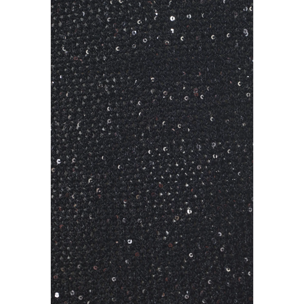 Golden Goose Paillet Mesh Tank Top Zwart Black Dames