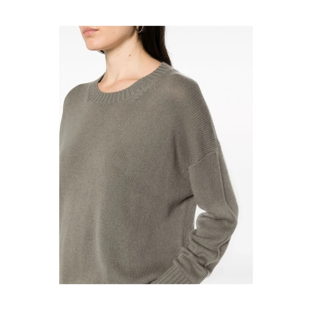 allude Kasjmier Wafel Gebreide Trui Gray Dames