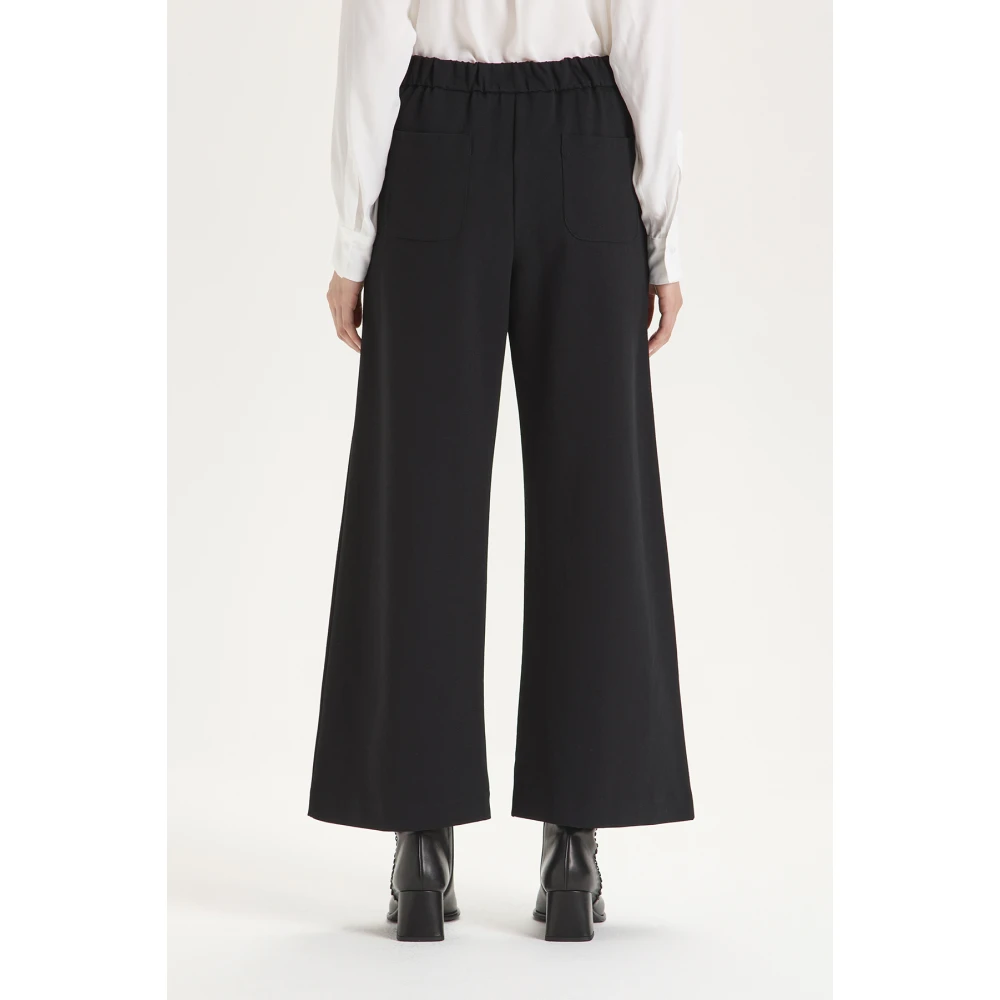 Maliparmi Comfy Jersey Broek Black Dames