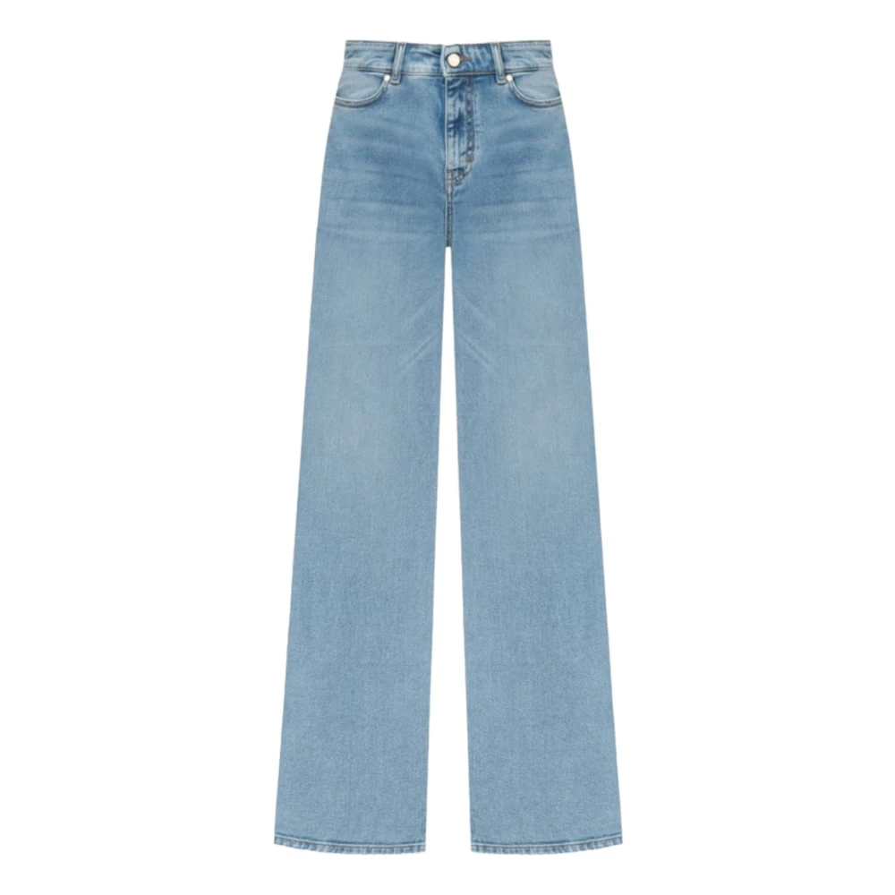 Max Mara Ginetta Blauwe Jeans Straight Fit Blue Dames