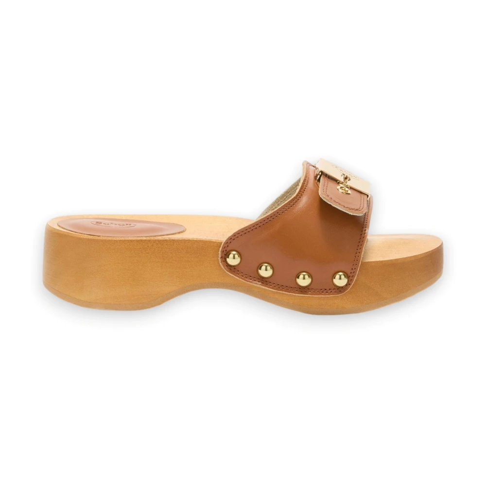 Scholl Brown Heeled Mules, Female, 7 Uk, Heeled Mules