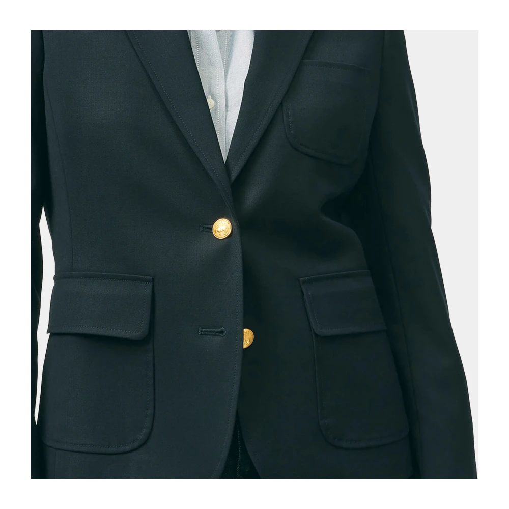 Brooks Brothers Gekropt wollen blazer Blue Dames