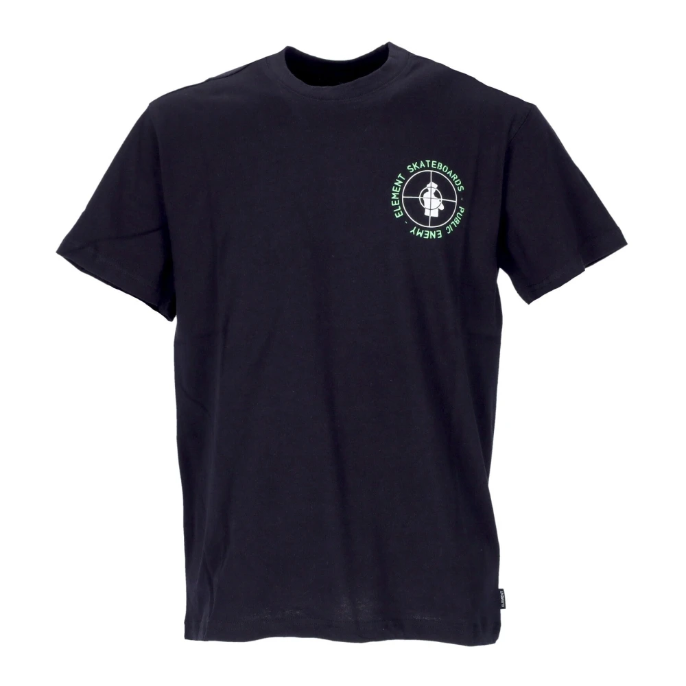 Element Logo Tee Flint Black Heren T-shirt Black Heren