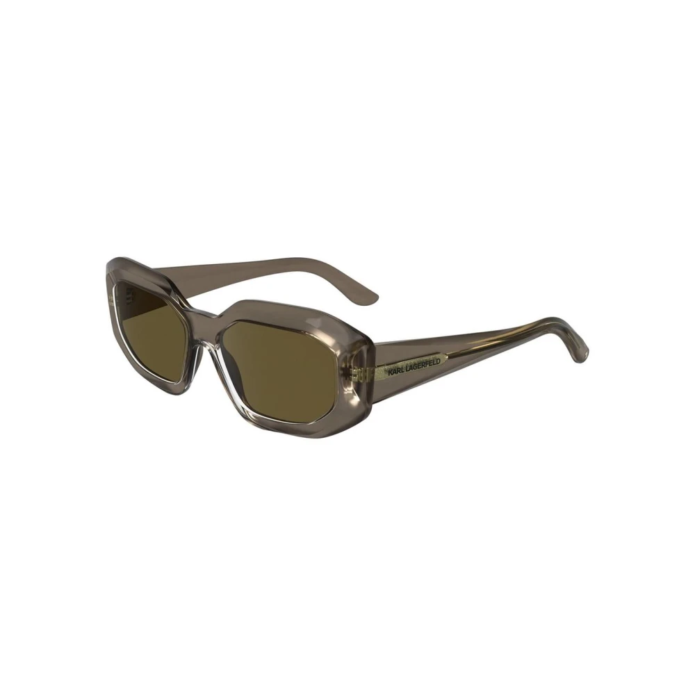Karl Lagerfeld Women's Gray Injected Frame Sunglasses With Uv Protection