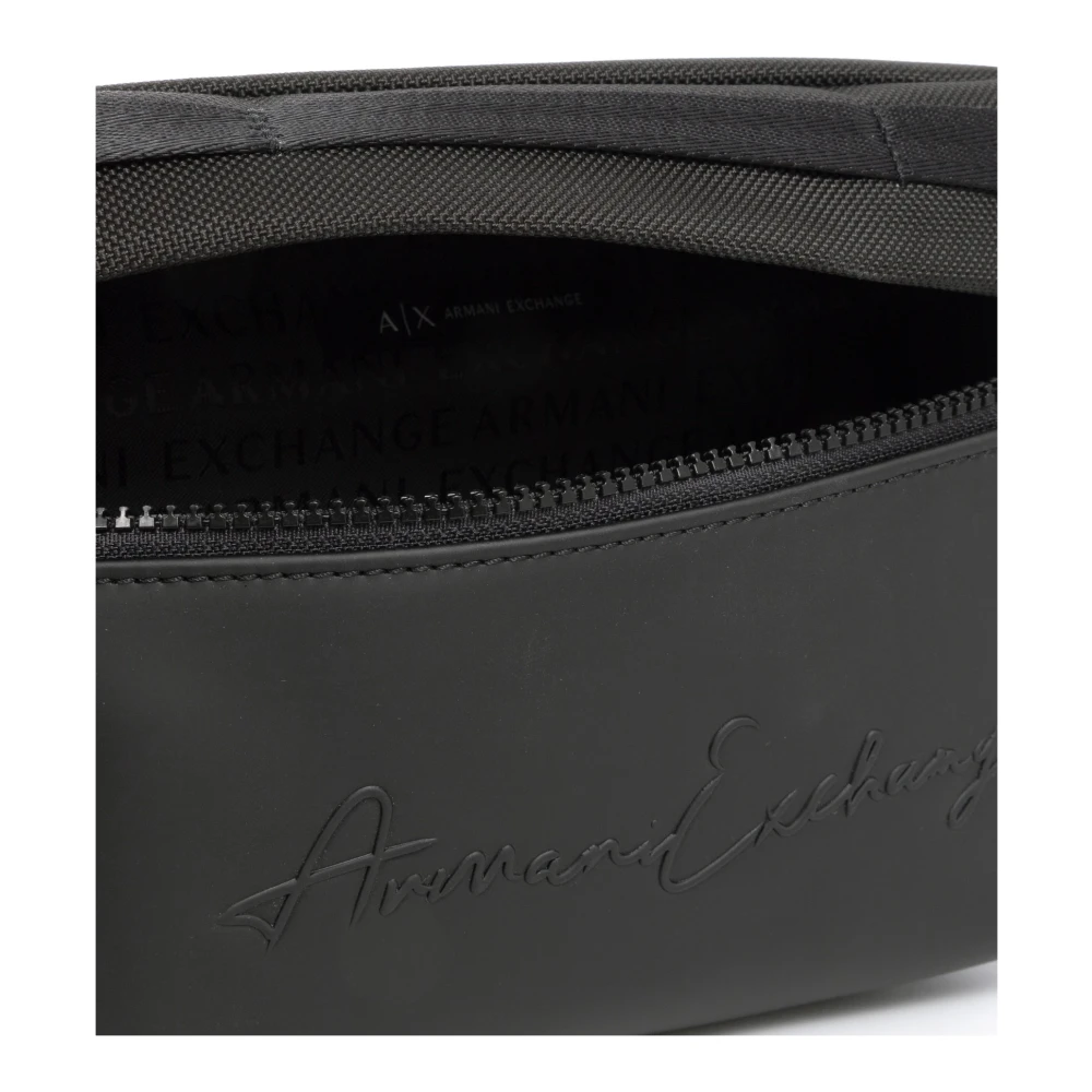 Armani Exchange Stijlvolle Heuptas met Verstelbare Band Black Heren