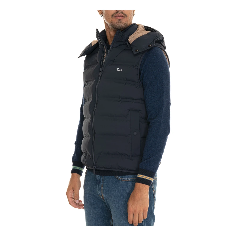 Harmont & Blaine Gewatteerd Gilet met Afneembare Capuchon Black Heren