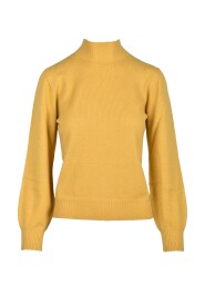 Musztardowy Sweter dla Kobiet