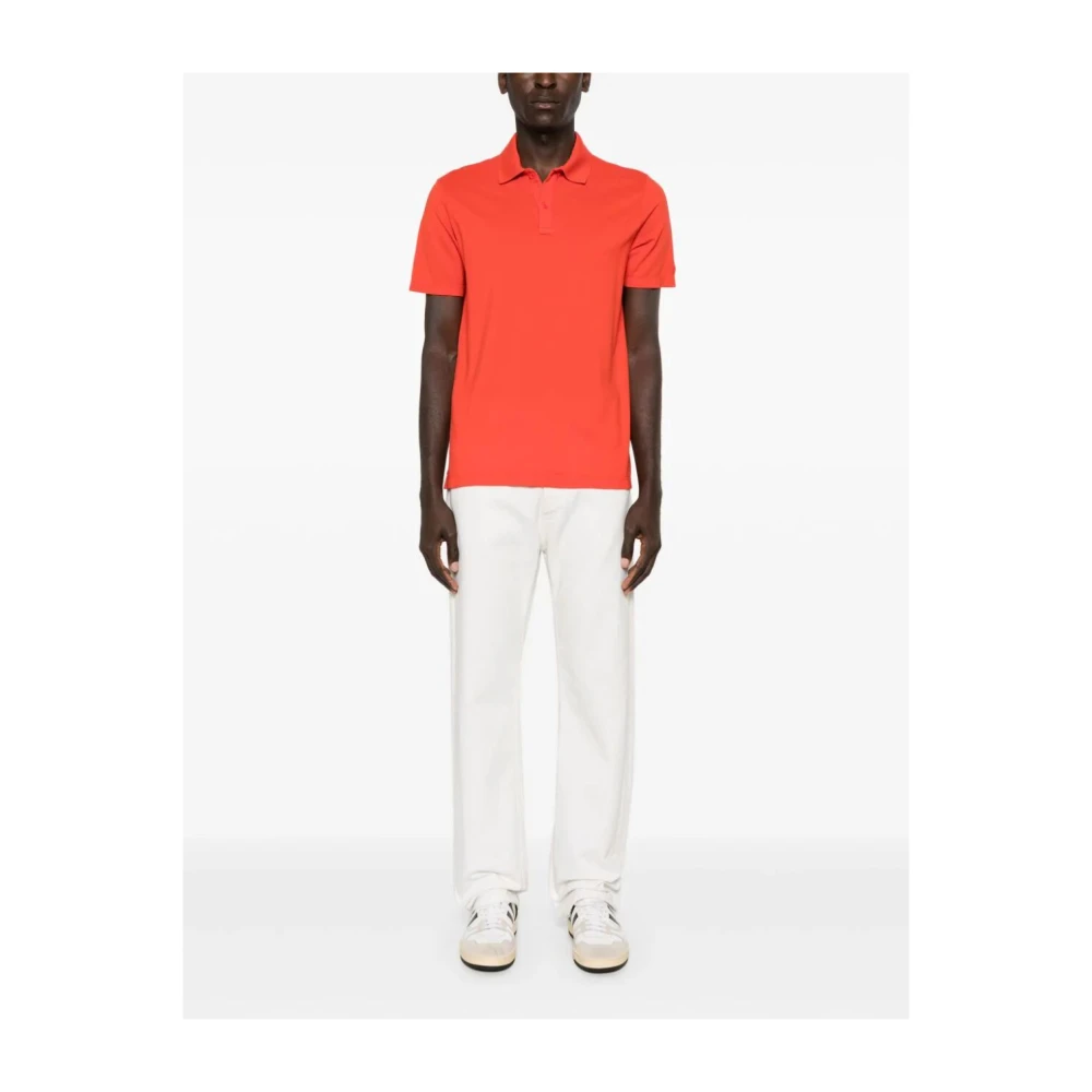 PAUL & SHARK Klassiek Poloshirt in Marineblauw Orange Heren