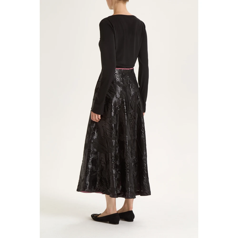 Maliparmi Precious Jacquard Jurk Black Dames