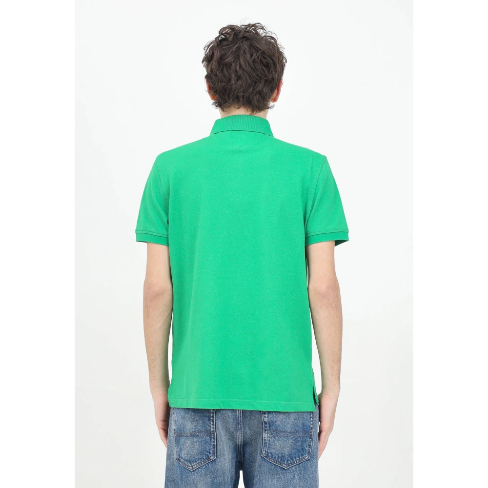 Tommy Hilfiger Groene Polo Shirt Klassiek Ontwerp Green Heren