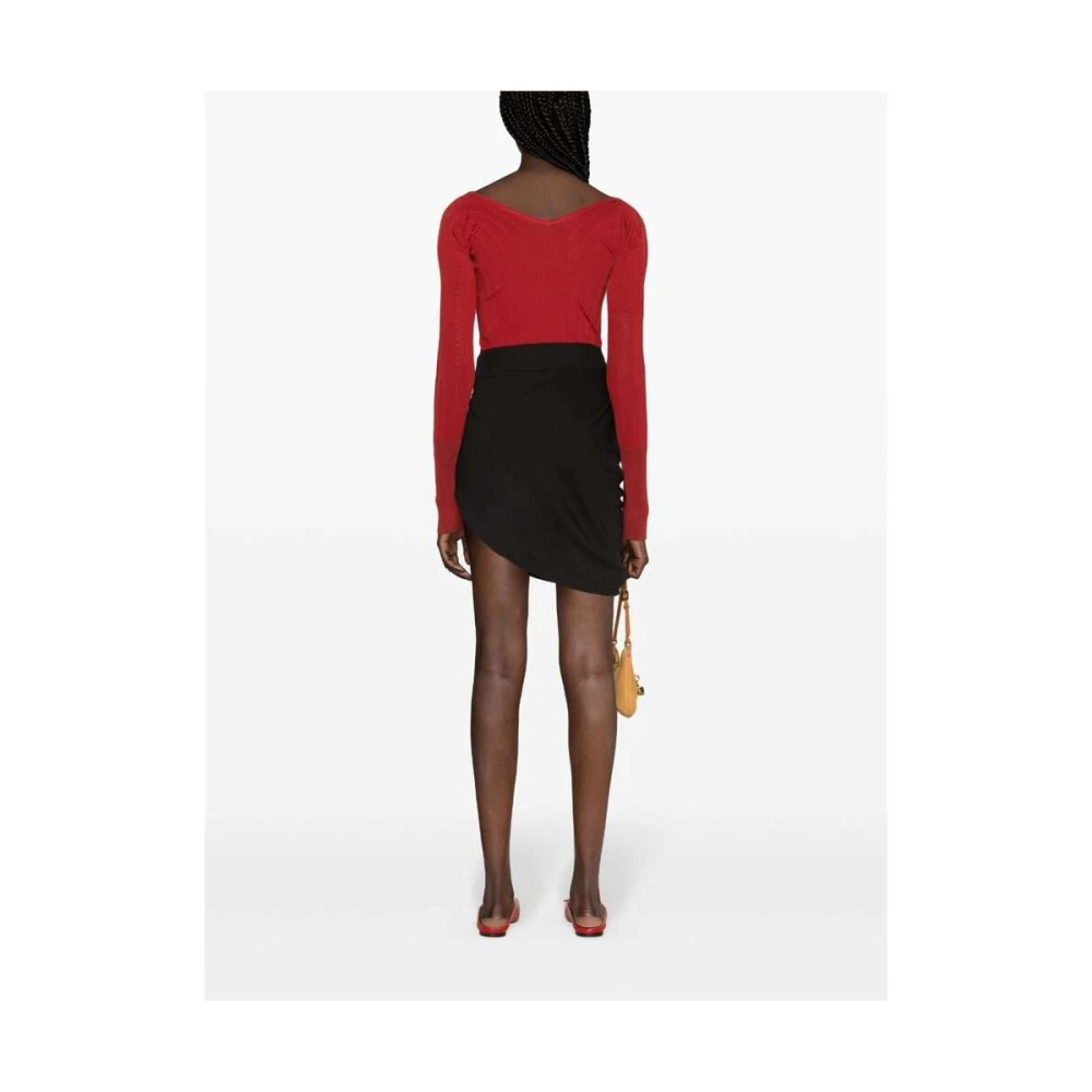 Jacquemus V-neck Knitwear Red Dames