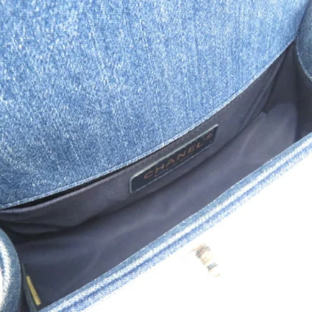 Chanel Vintage Pre-owned Denim chanel-bags Blue Dames