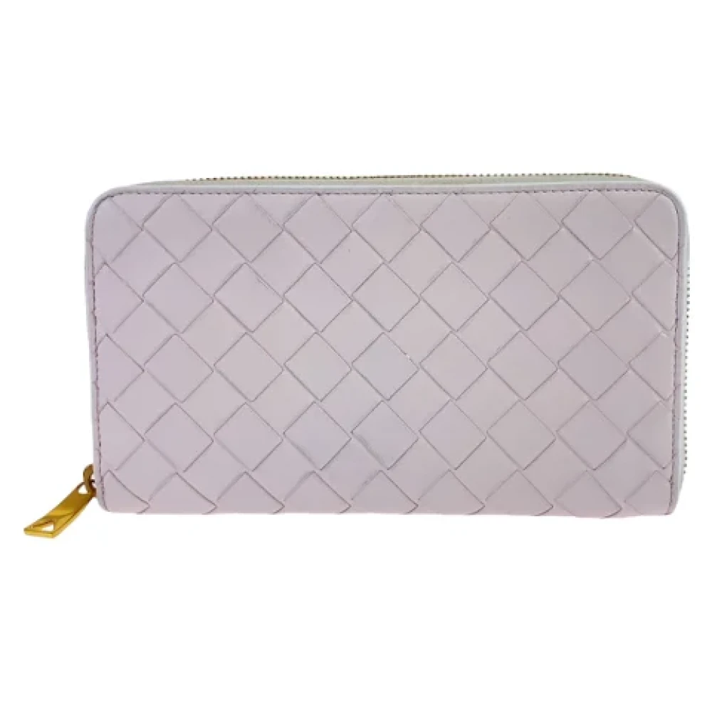 Bottega Veneta Vintage Pre-owned Leather wallets Pink Dames