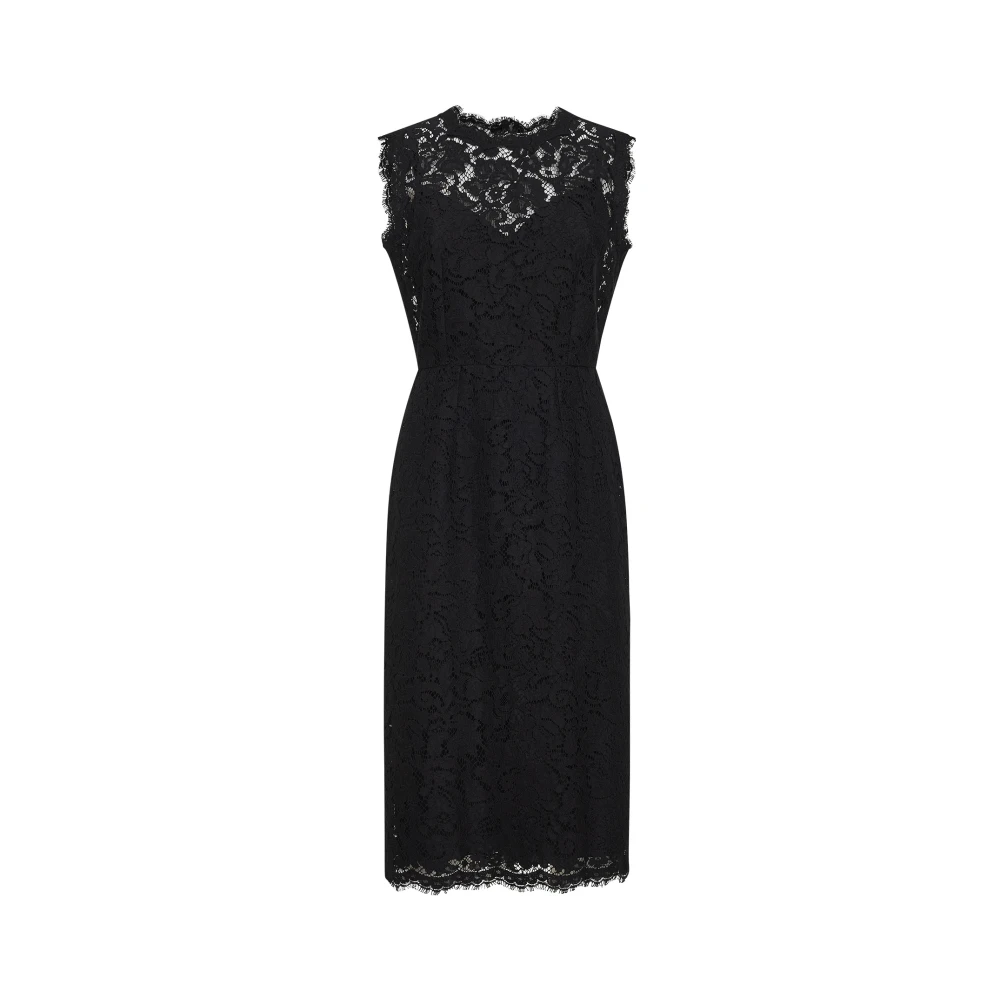 Dolce & Gabbana Women's Black Midi Dresses, 2XL, Dresses