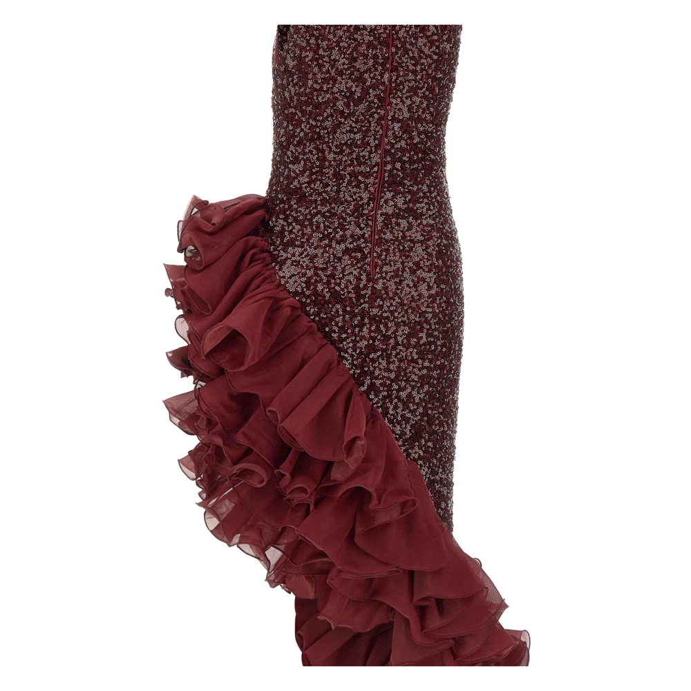 Rotate Birger Christensen Rode Stijlvolle Jurk Multicolor Dames