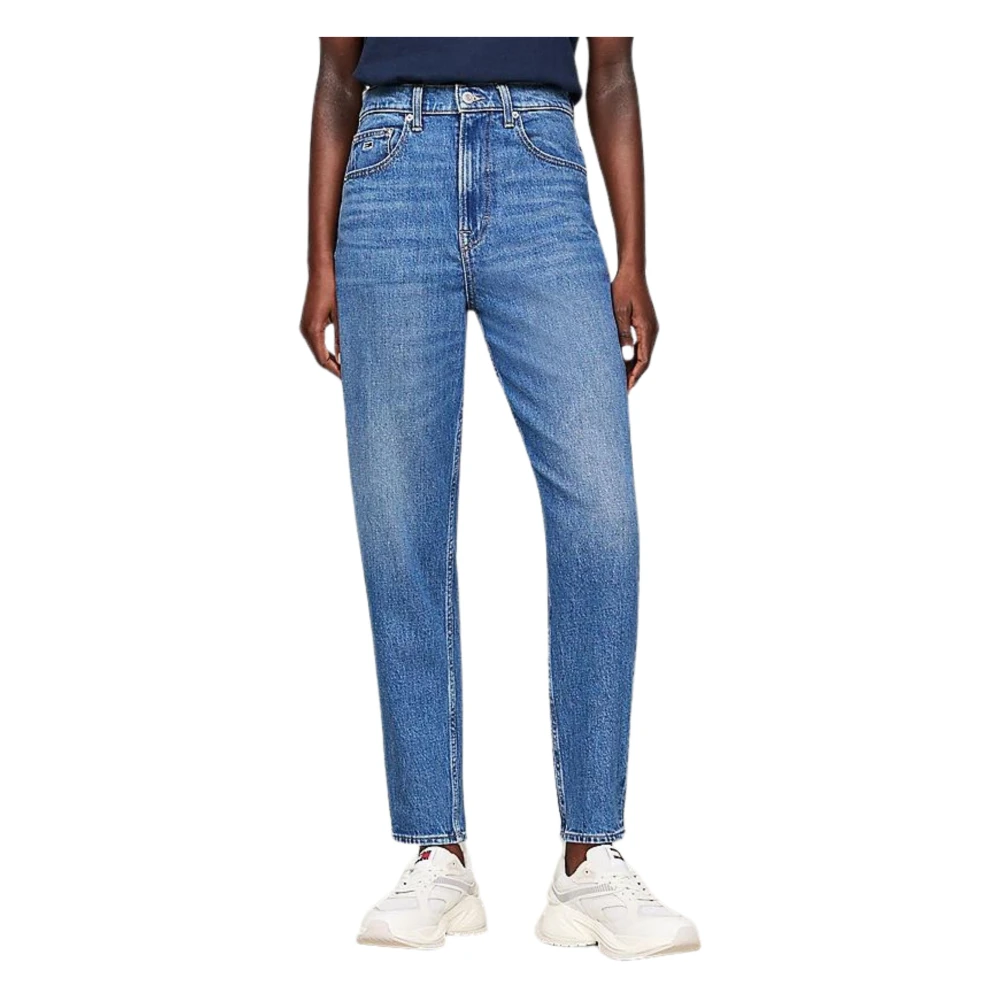 Tommy Hilfiger Hoge Taille Mom Fit Denim Jeans Blue Dames