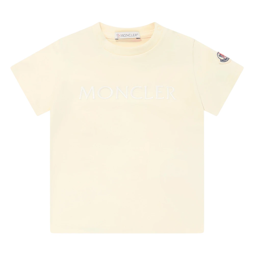 Moncler Girls Yellow T-Shirts,, Logo T-Shirt Medium