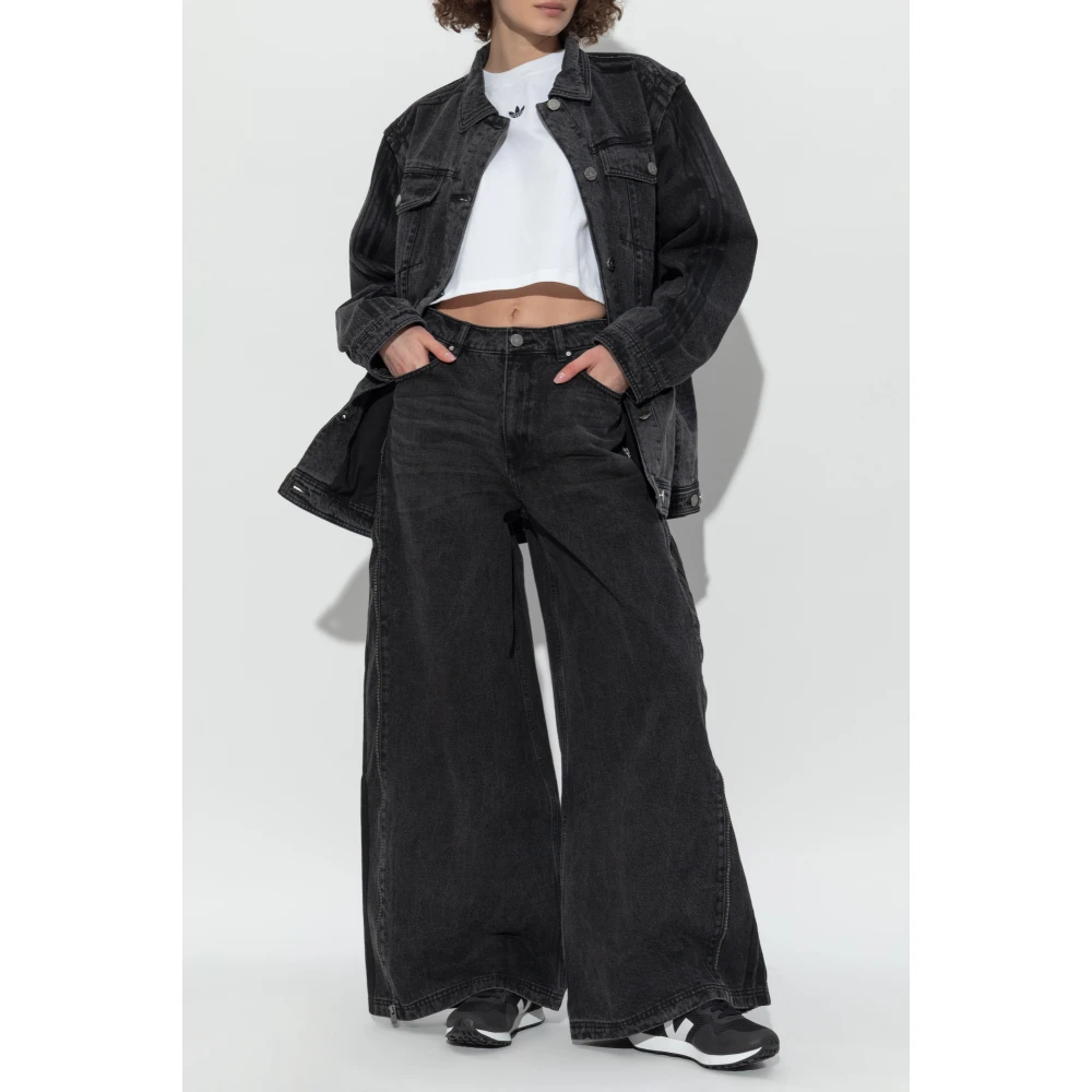 adidas Originals Wijde jeans Black Dames