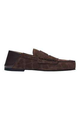 chaussures-plates-en-cuir-marron