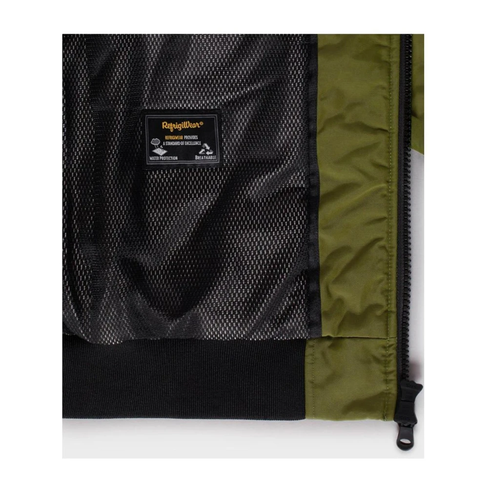 RefrigiWear Groene Winddichte Bomberjack Winterstijl Green Heren