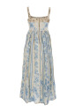 robe-longue-bleue-brodee-de-fleurs-en-lin