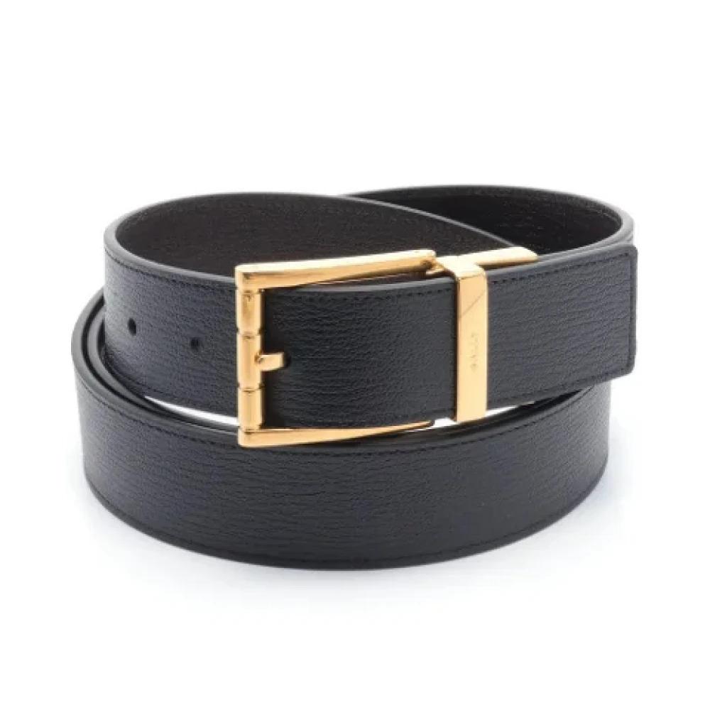 Bally Pre-owned Leather belts Black Dames
