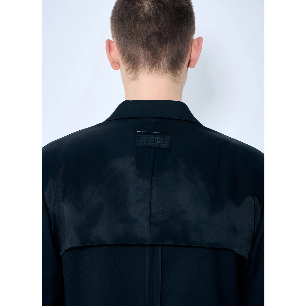 MM6 Maison Margiela Italiaans Getailleerde Blazer Black Heren