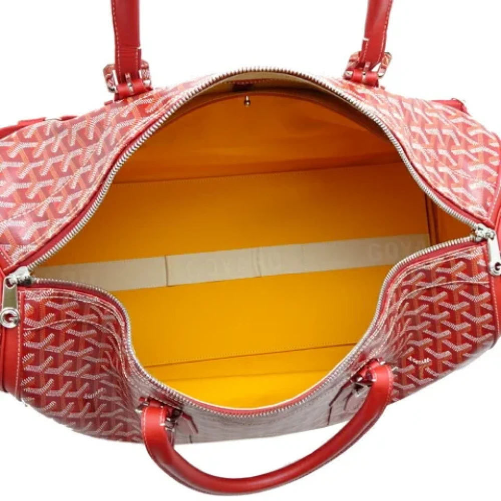 Goyard Vintage Pre-owned Leather handbags Red Dames