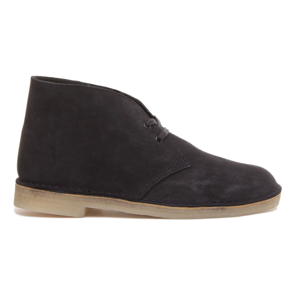 Clarks Men's Blue Lace-Up Boots,, Navy Suede Chukka Boots Size 11 Uk