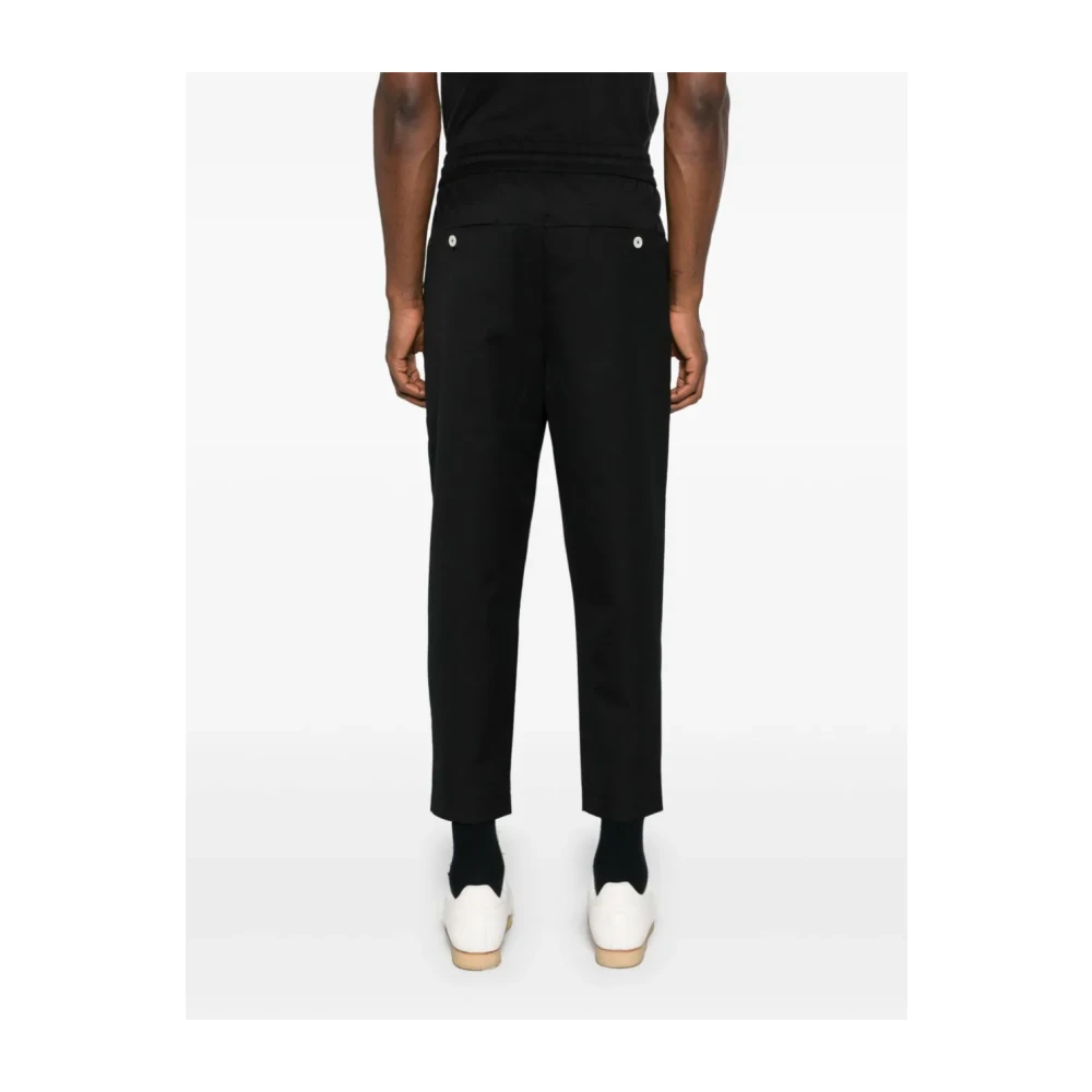 Drole de Monsieur Navy Blauwe Cropped Cargo Broek Blue Heren