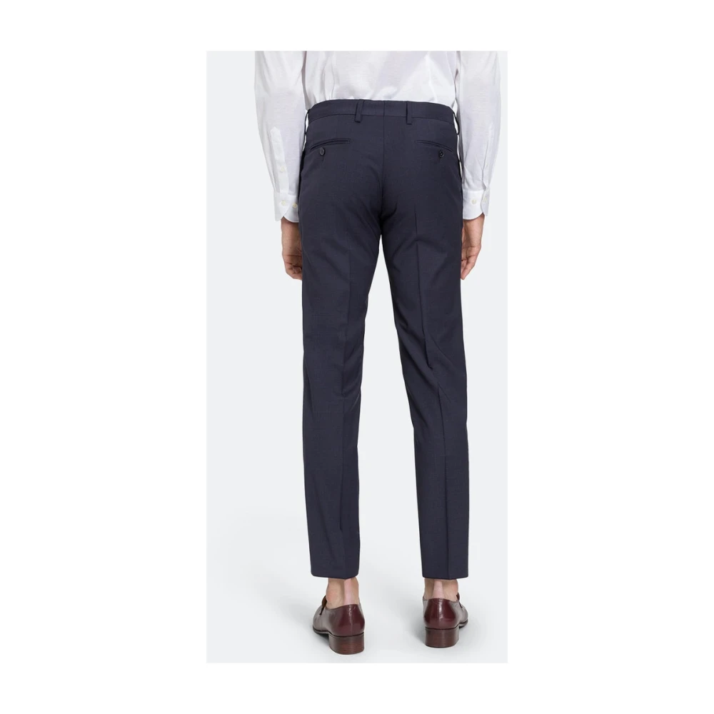 BALDESSARINI Moderne pasvorm wollen broek nachthemel Blue Heren