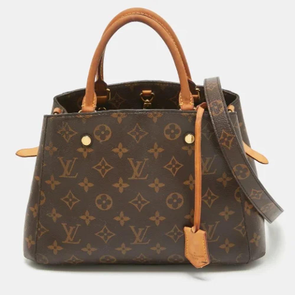 Louis Vuitton Vintage Pre-owned Leather totes Brown Dames