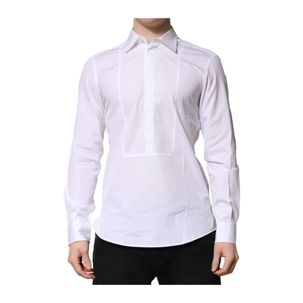 Dolce & Gabbana Men's White Classic Cotton Dress Shirt - Formal Shirts - S - Shirts