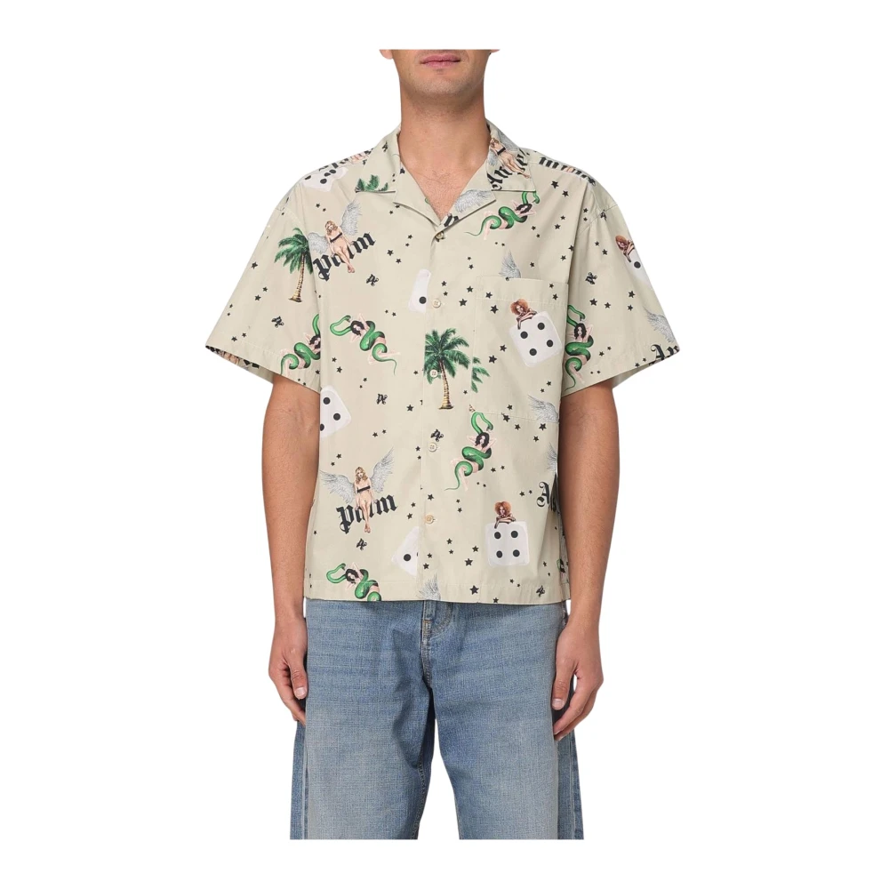 Shirts > Short Sleeve Shirts - - Palm Angels - Modalova