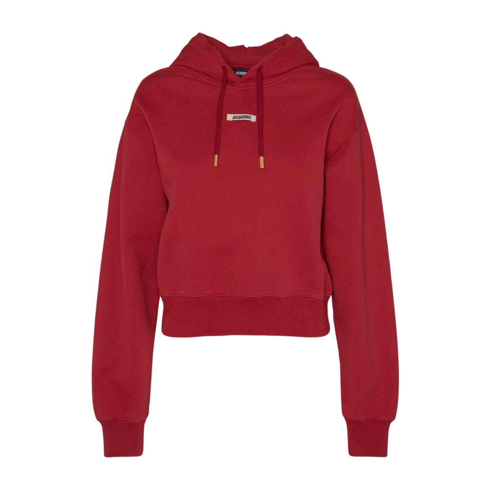 Jacquemus Katoenen Hoodie met Gros Grain Red Dames