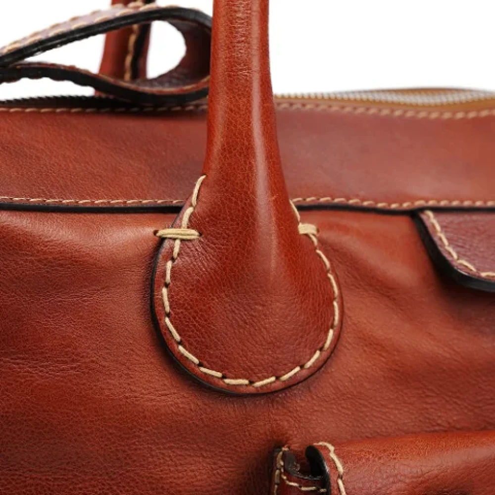 Chloé Pre-owned Leather handbags Brown Dames