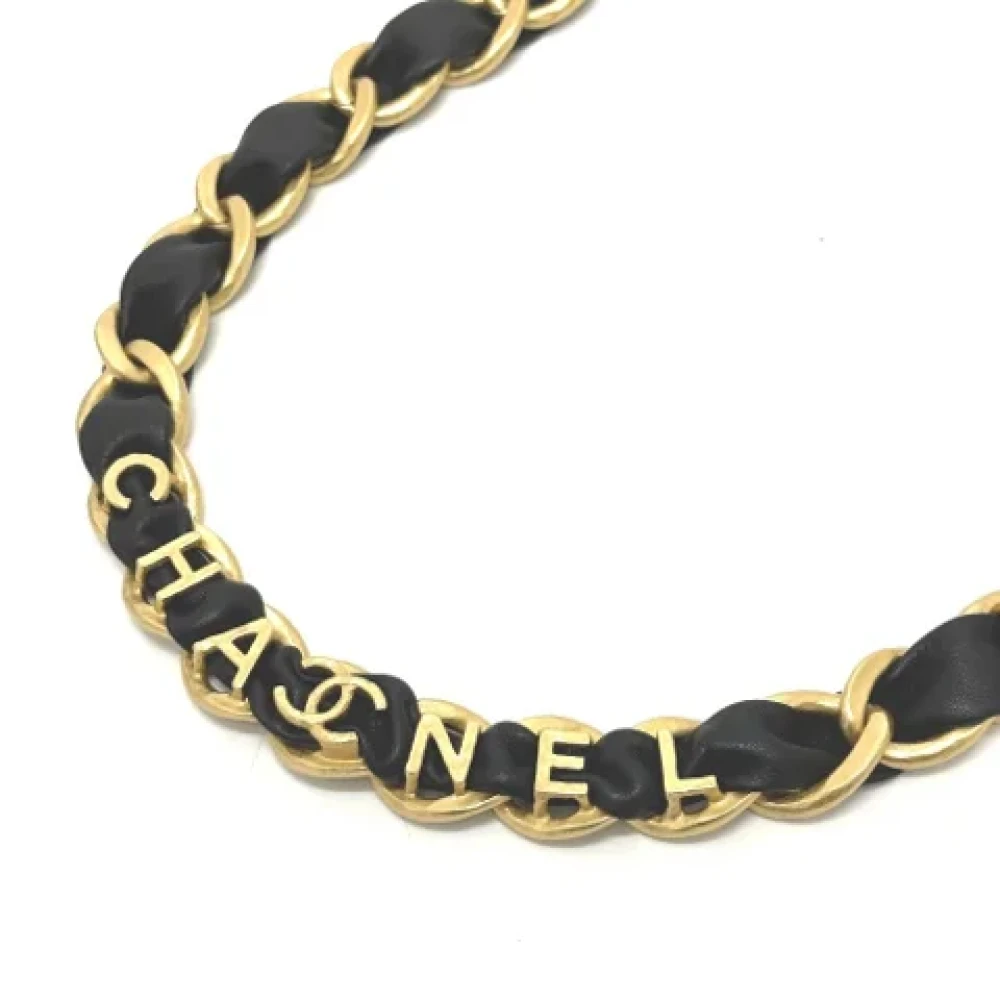 Chanel Vintage Pre-owned Leather belts Black Dames