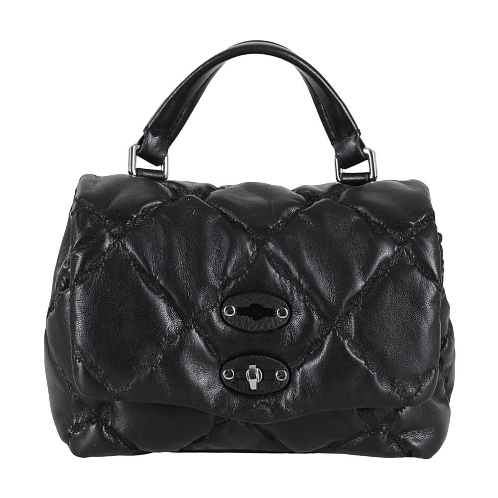 Zanellato Stijlvolle Wolk Posttas Black Dames
