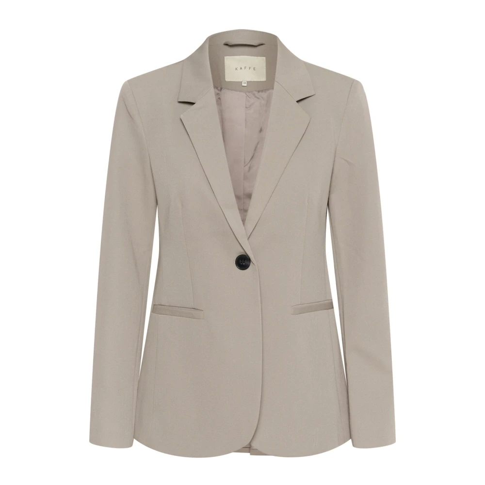 Kaffe Women's Gray Blazers, Xs, Elephant Skin Melange Blazer Jacket