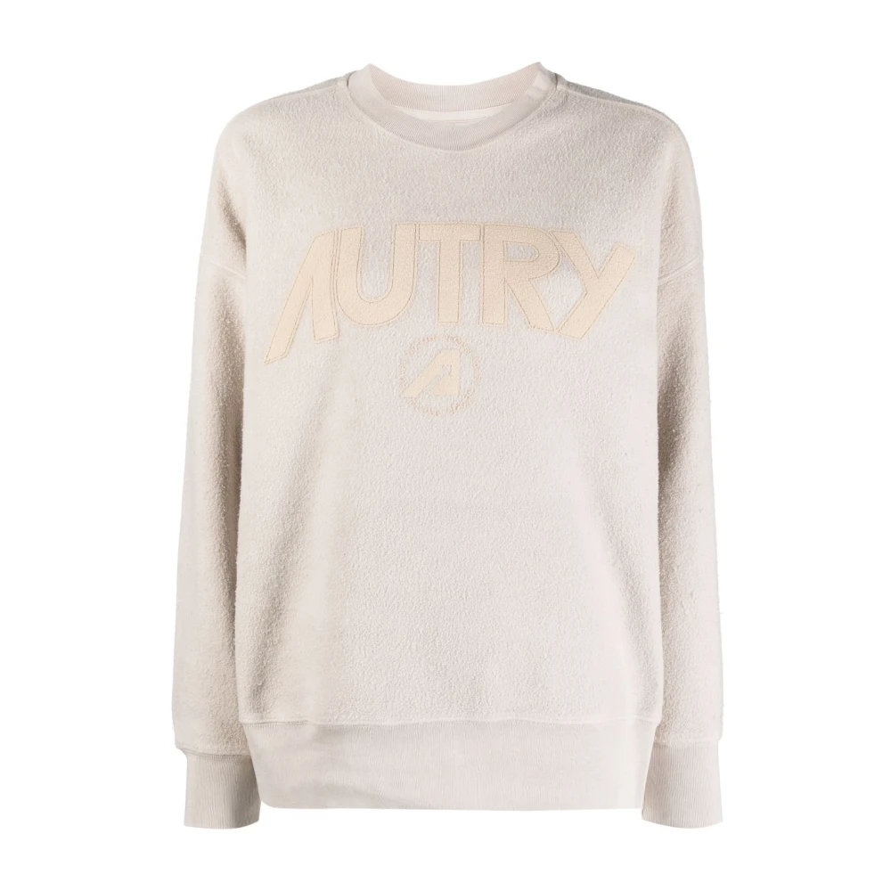 Autry Beige Terry-Cloth Sweater Beige Dames