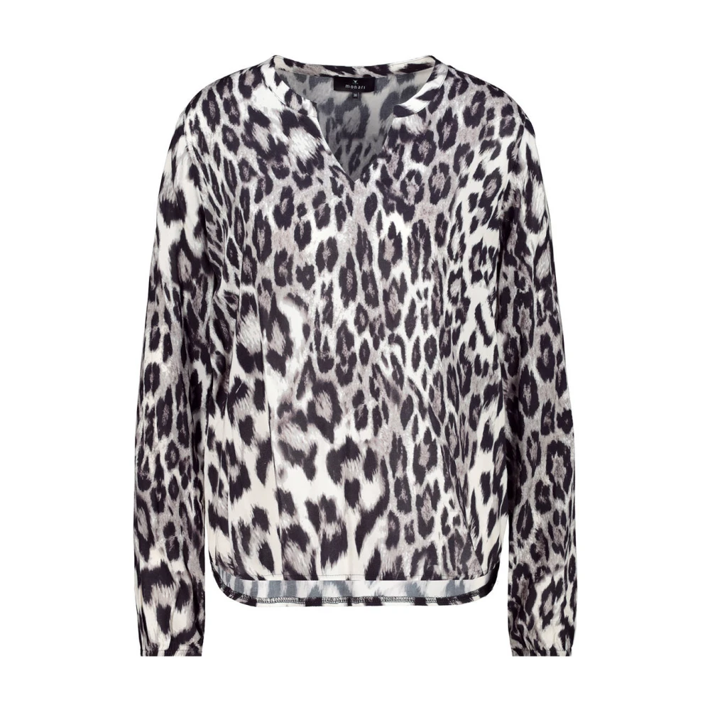 Monari Blouse met lange mouwen en stijl 808116 Black Dames