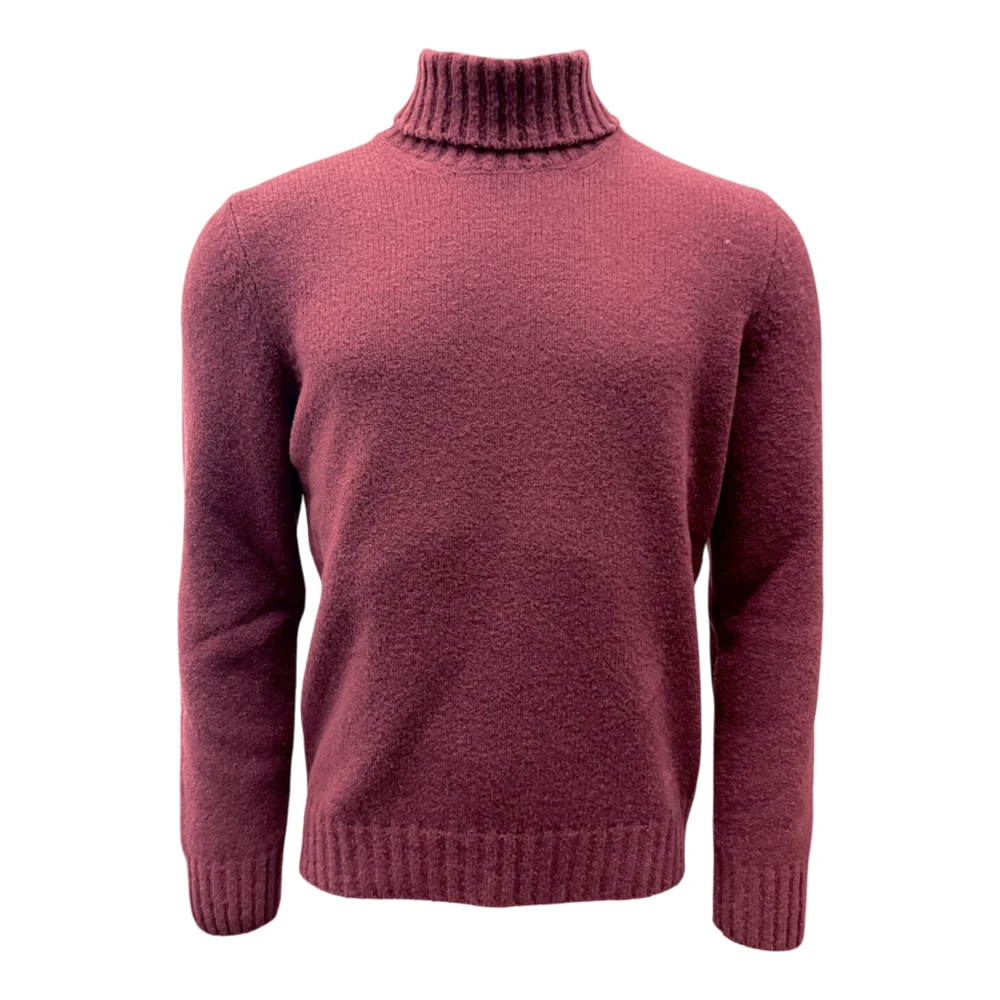 Gran Sasso Boucle Turtleneck Trui Red Heren