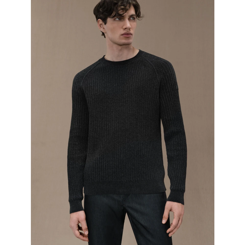 RRD Velvet Rave Ronde Gebreide Trui Gray Heren